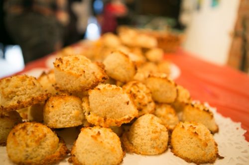 Chef Camillo Sabella's macaroons at Frogs Are Green's Green Dream - Save the Frogs Day event at The Distillery Gallery. Photo by Danny Chong.