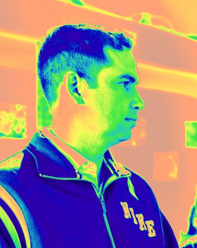 Mayor Steven Fulop portrait at Frogs Are Green's Green Dream - Save The Frogs Day event at The Distillery Gallery. Photo by Danny Chong.