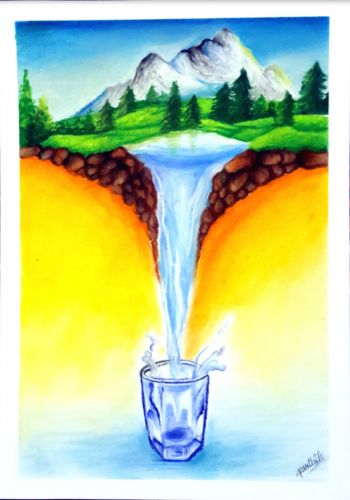 Honorable mention best environmental message, Parthi Jain, 16 yrs old, Bahrain, 2023