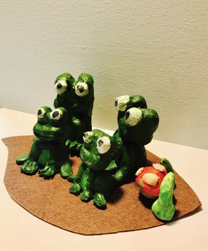 Ritvik Patra, 9 years old, CA, 3D frogs