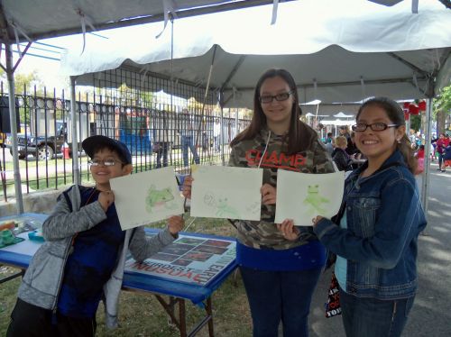 3 Frogart Drawings by kids at WPLive