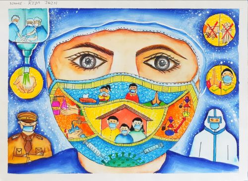 1st Place - Riya Jain, 17 yrs, India-best art from India 2020