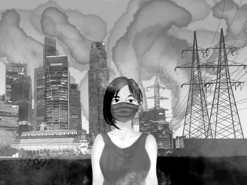 1st place - Fay Davis, 13 years old, bw covid 19 mask, winner best usa 2020