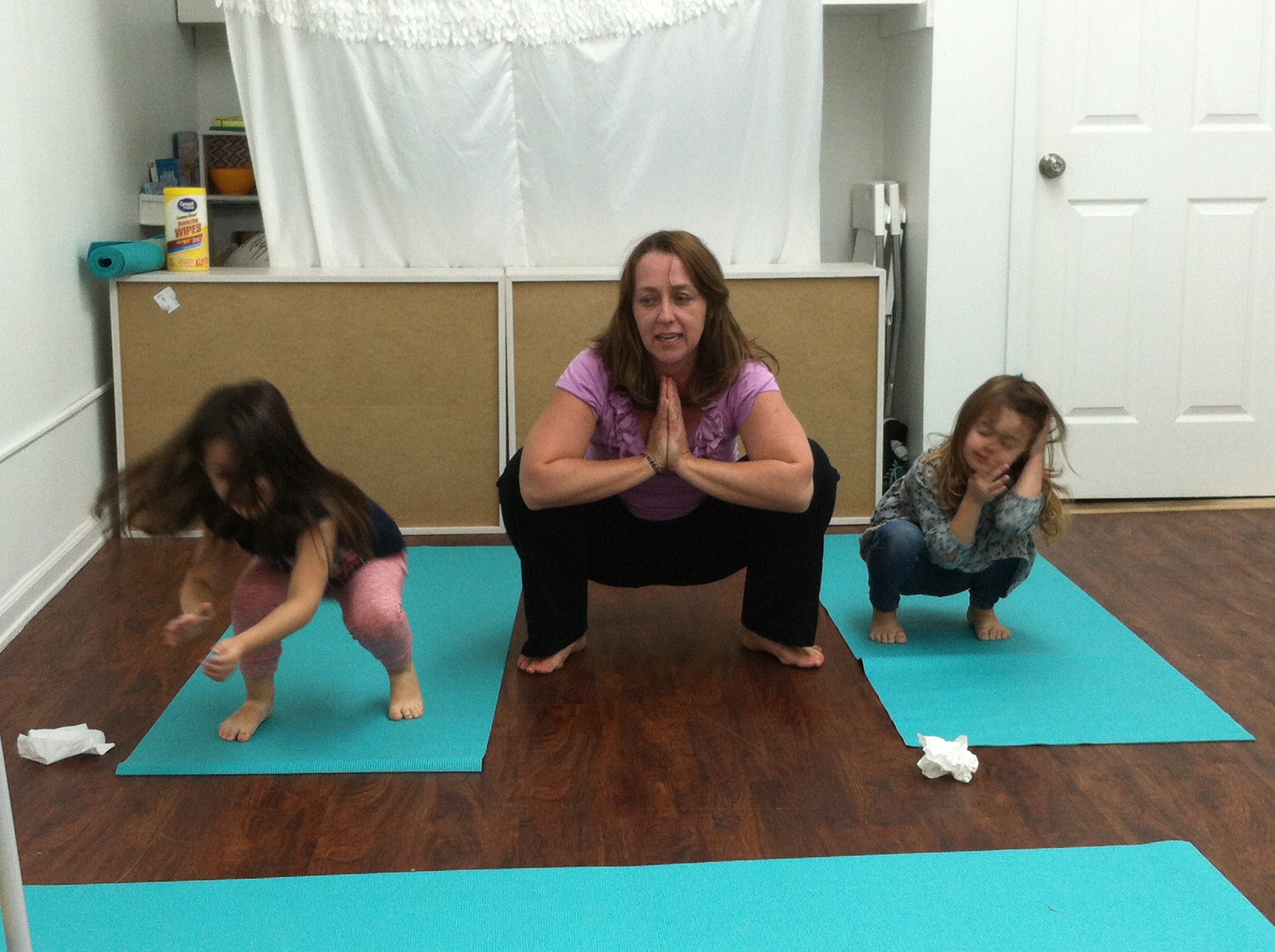 Jamie teaches children yoga, breathing mindfulness and awareness.