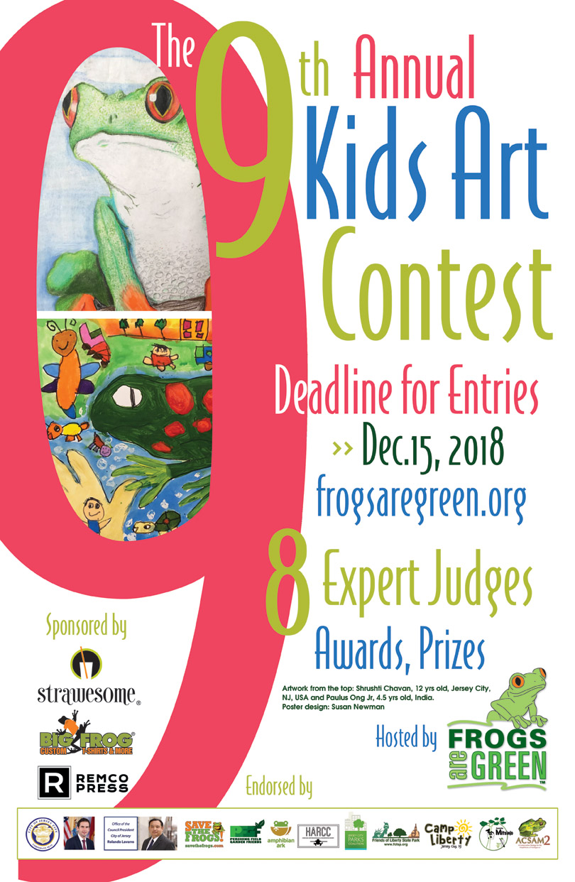kids art contest 2018 hosted by Frogs Are Green