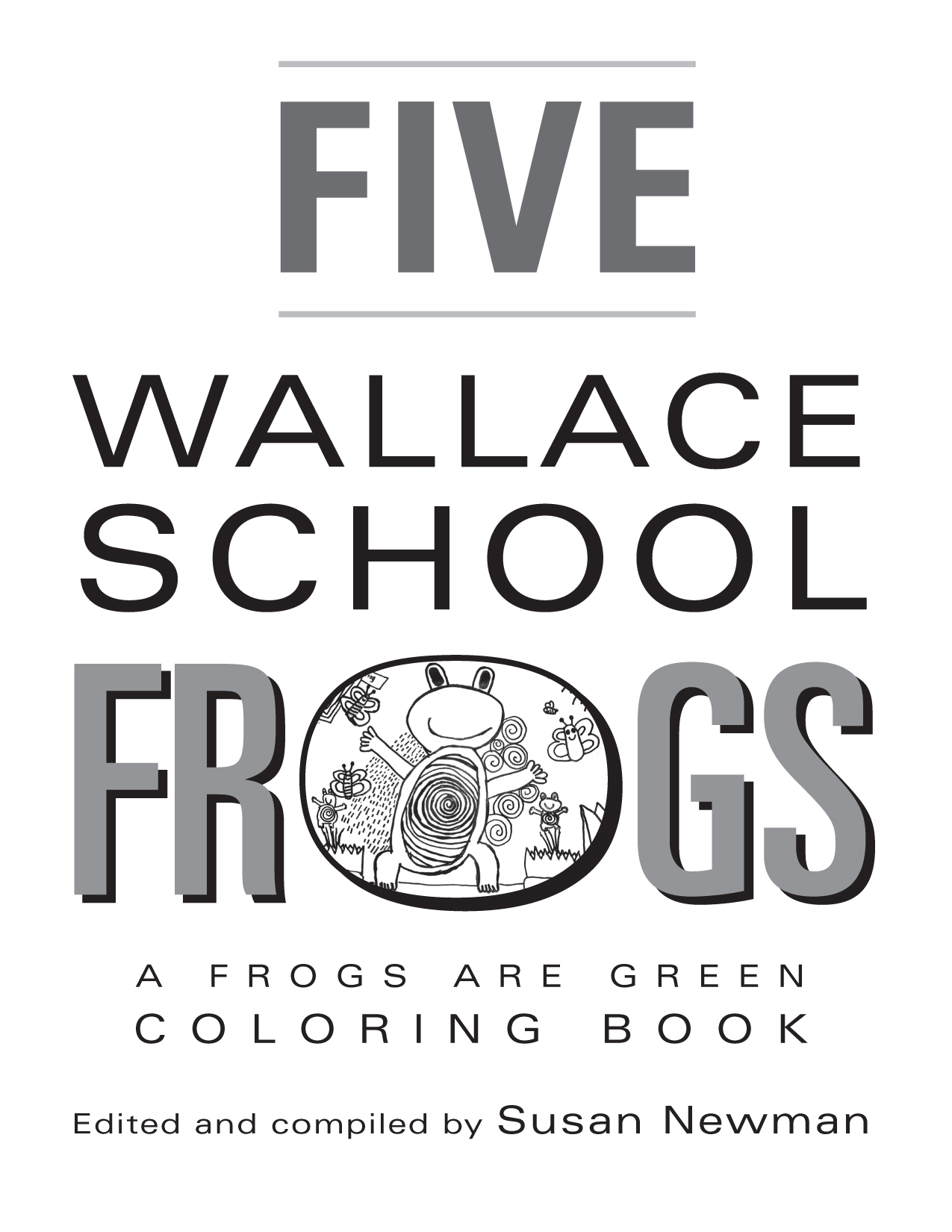 5 Wallace School Frogs - Mini Coloring Book